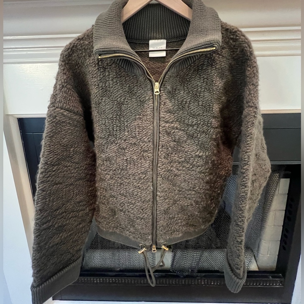 Anthropologie Varley Green Hunter Zip Through Jacket Size Medium - Picture 8 of 14